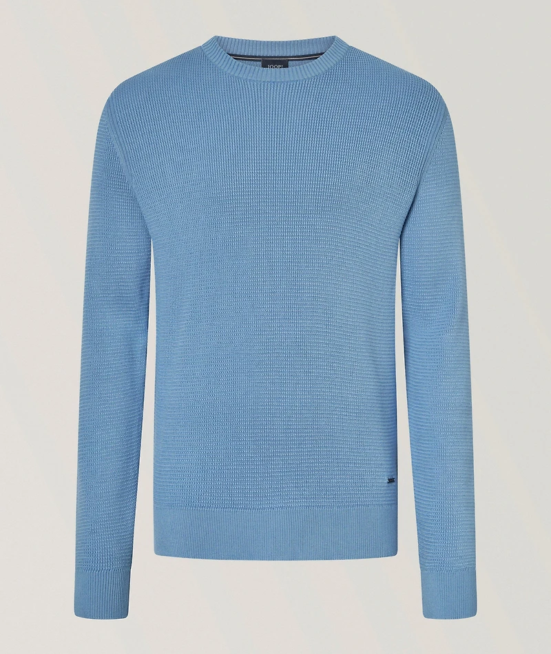 Cotton Textured Knit Sweater