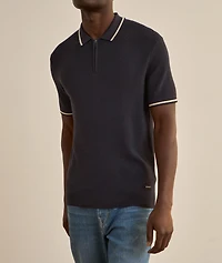 Quarter-Zip Knit Polo