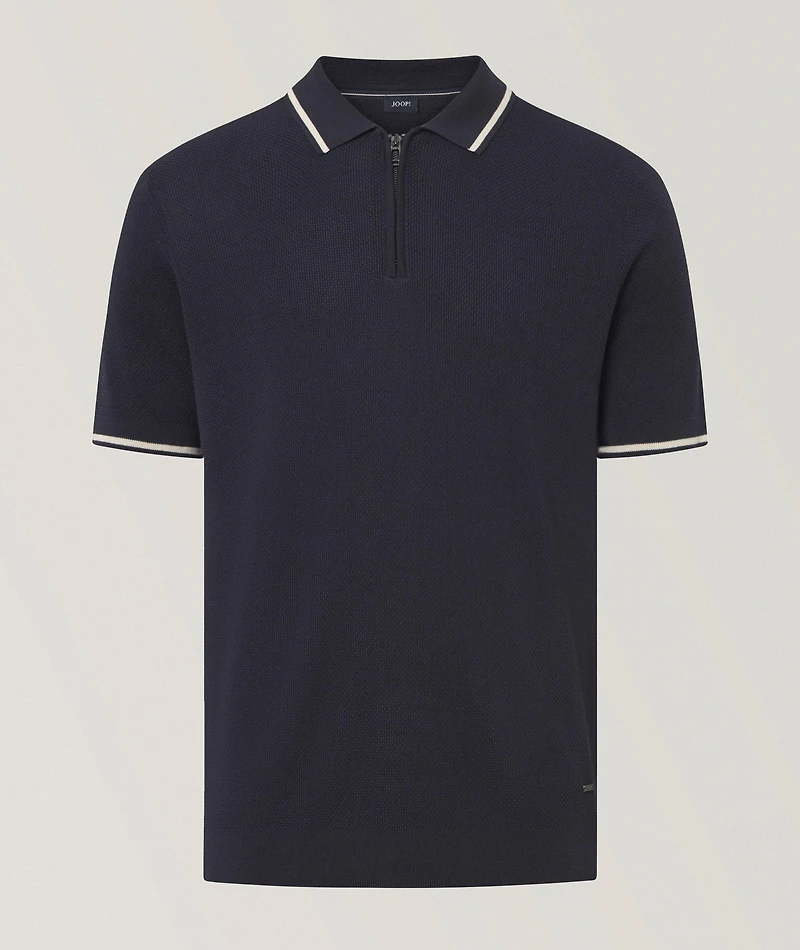 Quarter-Zip Knit Polo
