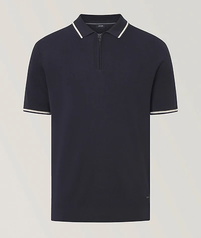 Quarter-Zip Knit Polo