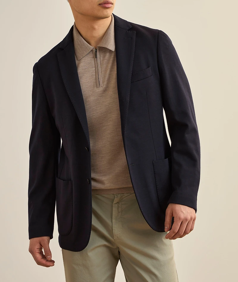 Merino Wool Stitch Sport Jacket