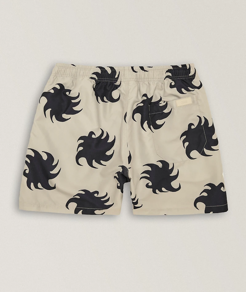 Gravel Ember Sunburst Swim Shorts