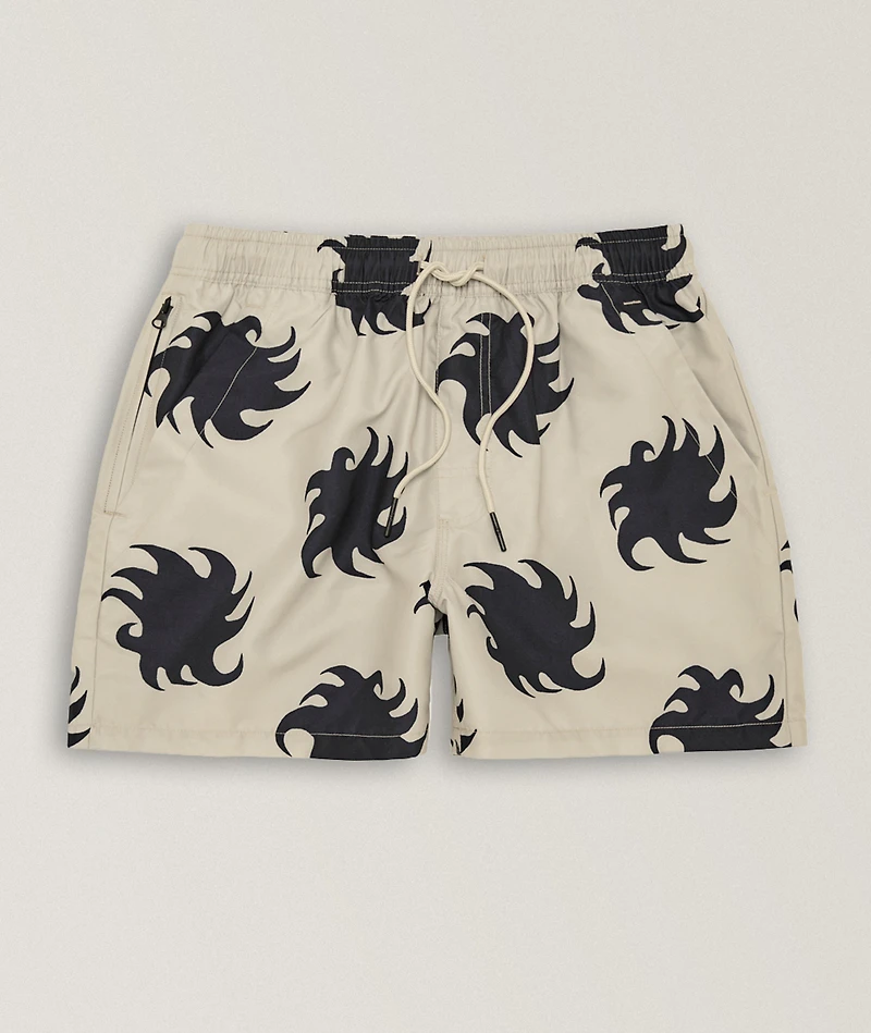 Gravel Ember Sunburst Swim Shorts