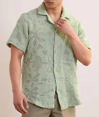 Cuba Crochet Camp Shirt