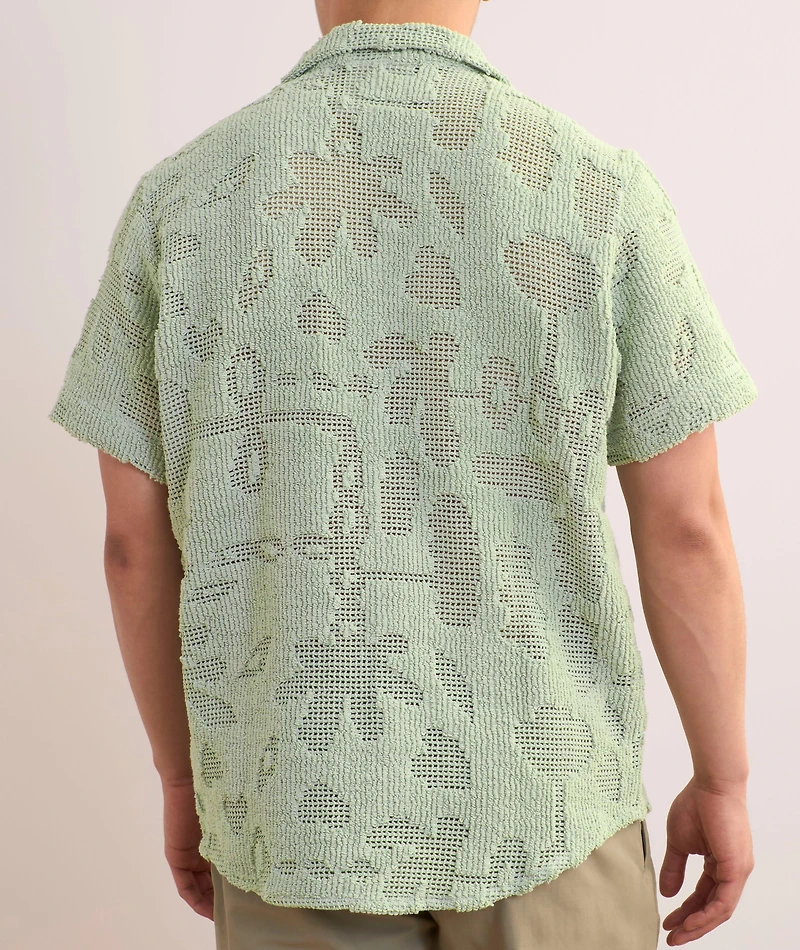 Cuba Crochet Camp Shirt