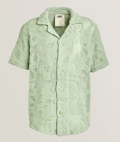 Cuba Crochet Camp Shirt