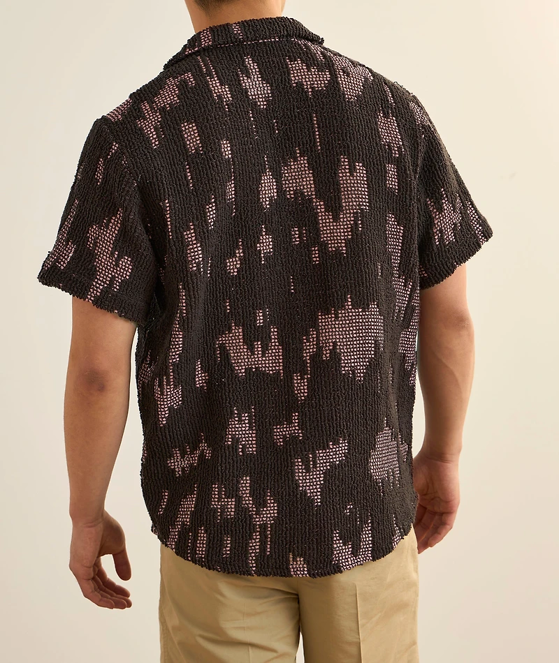 Cuba Crochet Camp Shirt