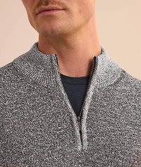 Mouliné Quarter-Zip Sweater
