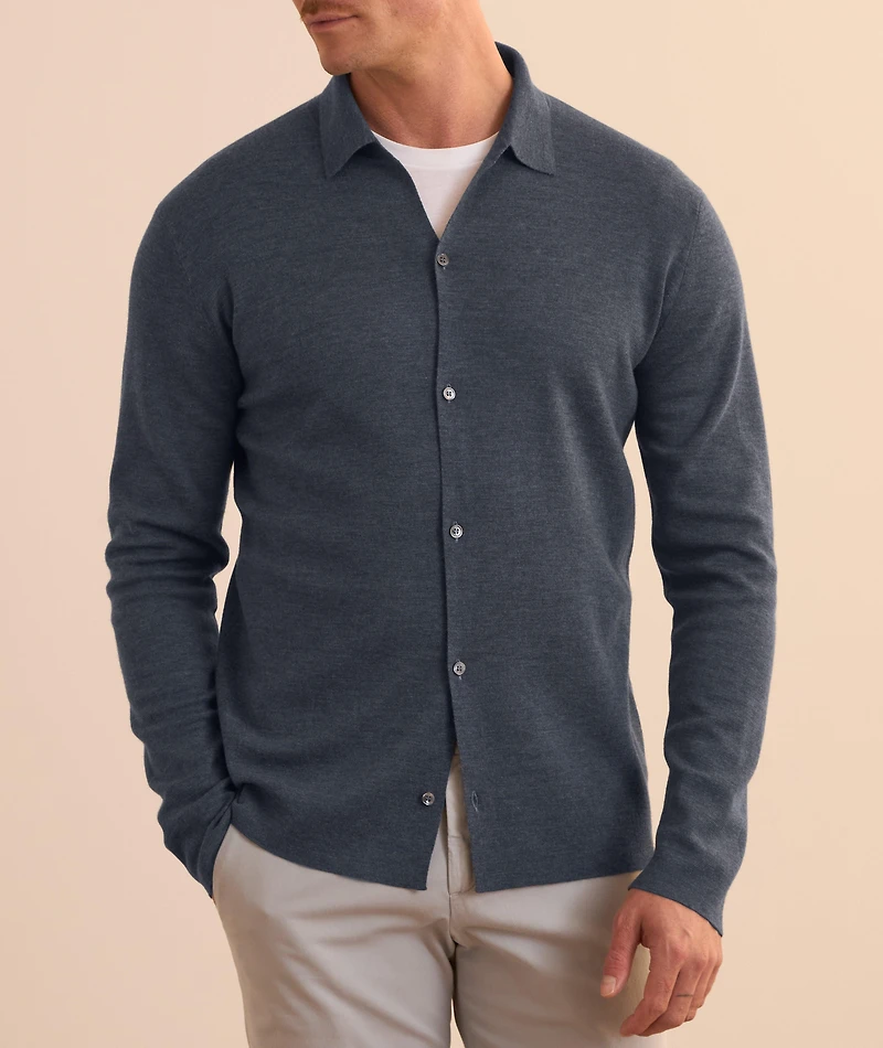 Virgin Wool Knit Shirt