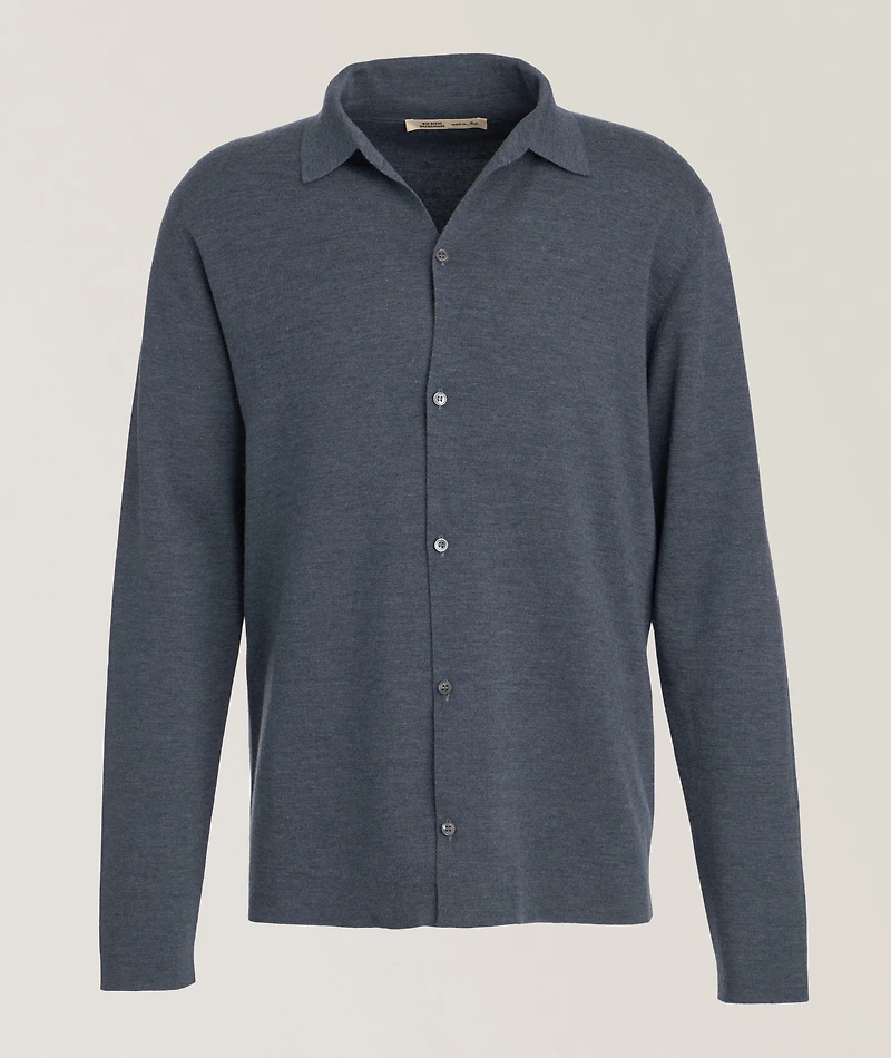 Virgin Wool Knit Shirt