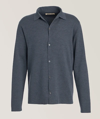 Virgin Wool Knit Shirt