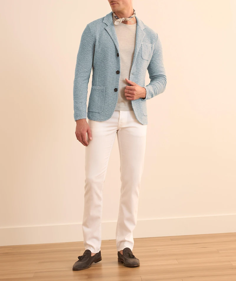 Mouliné Cotton-Blend Cardigan
