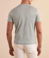 Silk-Cotton Crewneck T-Shirt
