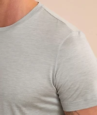 Silk-Cotton Crewneck T-Shirt