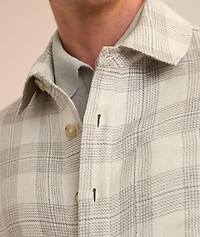 Plaid Virgin Wool-Blend Overshirt
