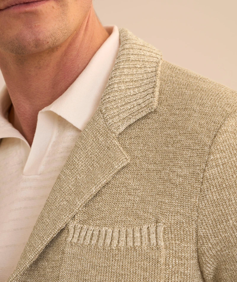 Mouliné Cotton-Blend Cardigan