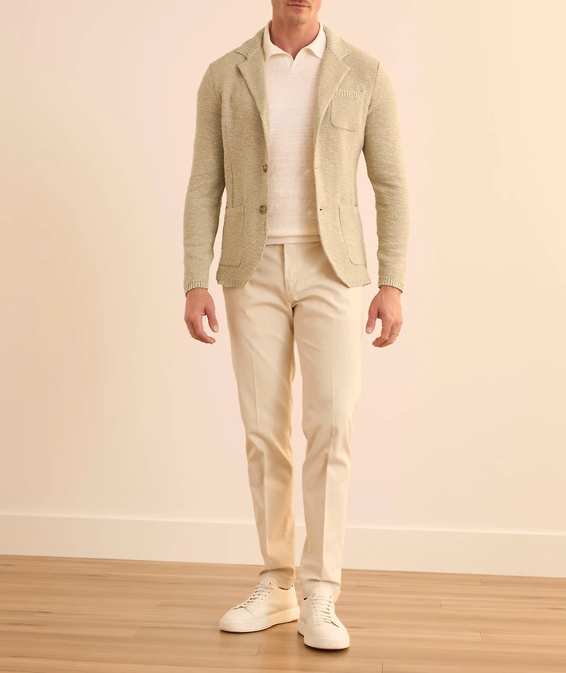 Mouliné Cotton-Blend Cardigan