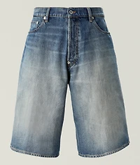 Faded Japanese Denim Shorts