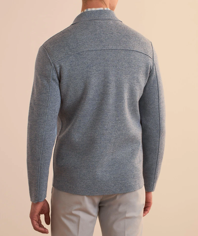 Virgin Wool Milano Stitch Overshirt