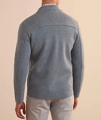 Virgin Wool Milano Stitch Overshirt