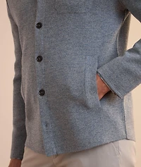 Virgin Wool Milano Stitch Overshirt