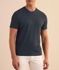 Stretch-Linen Crewneck T-Shirt