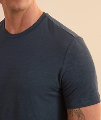 Stretch-Linen Crewneck T-Shirt