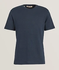 Stretch-Linen Crewneck T-Shirt