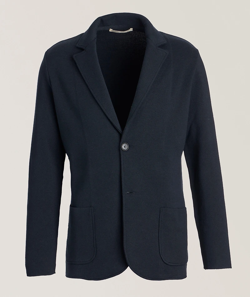 Silk-Cotton Knit Cardigan