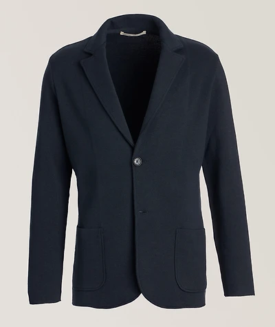 Silk-Cotton Knit Cardigan