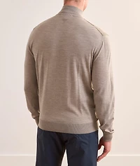 Virgin Wool & Suede Hybrid Sweater