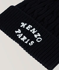 Kenzo Verdy Market Cable Knit Logo Toque