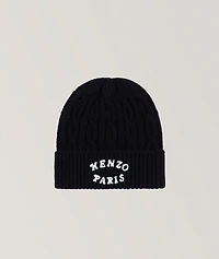 Kenzo Verdy Market Cable Knit Logo Toque