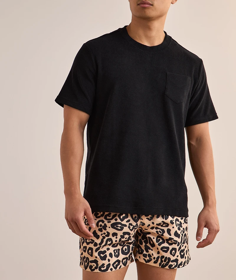 Terry Cotton Crewneck T-Shirt