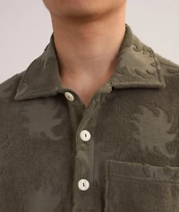 Jacquard Terry Cotton Polo
