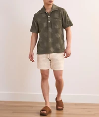 Jacquard Terry Cotton Polo