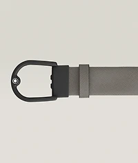 Horseshoe Buckle Leather Belt