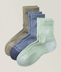 3-Pack Active Quarter Socks