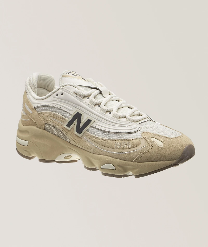 1000 Suede & Mesh Sneakers