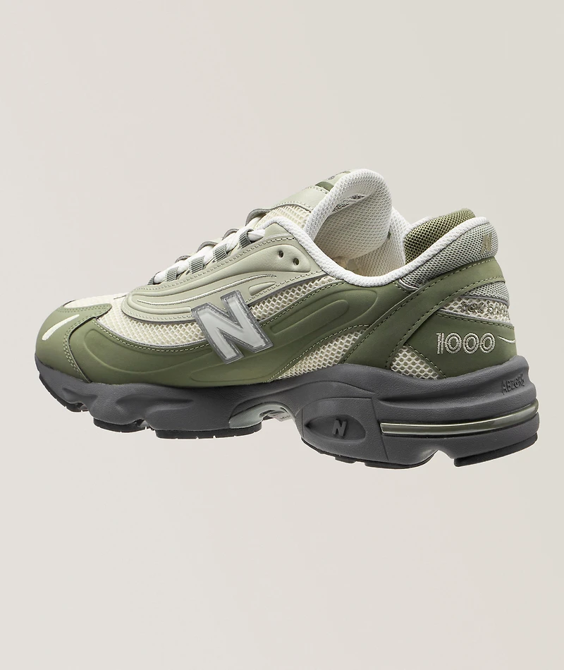 1000 Suede & Mesh Sneakers