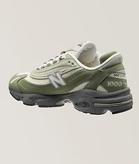 1000 Suede & Mesh Sneakers
