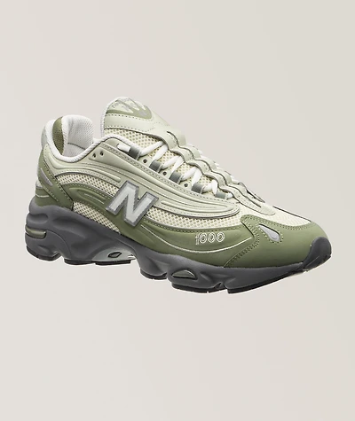 1000 Suede & Mesh Sneakers