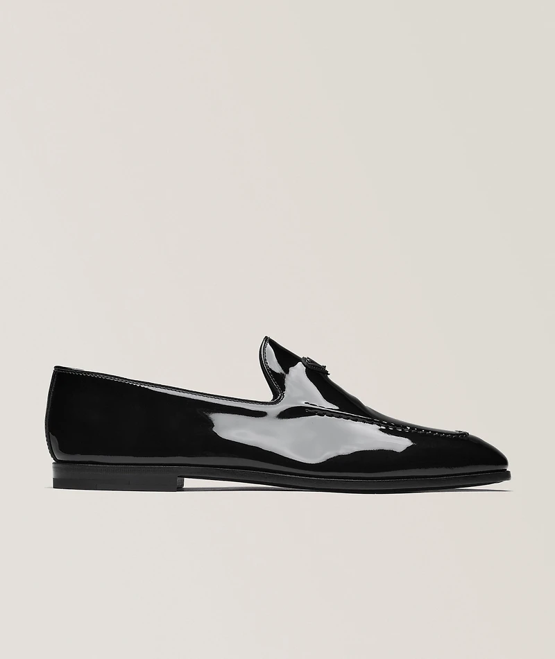 Venetian Logo Patent Leather Loafers