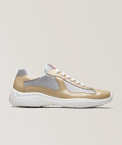 America's Cup Patent Leather & Mesh Sneakers