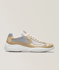 America's Cup Patent Leather & Mesh Sneakers