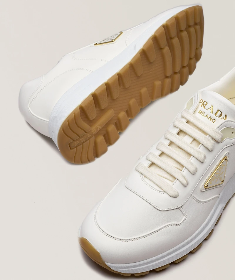 Prax Nappa Leather Logo Sneakers