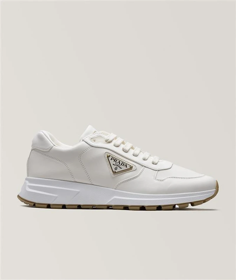 Prax Nappa Leather Logo Sneakers