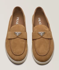 Saint Tropez Suede Logo Loafers