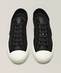 Leather Vulcanized Cap-Toe Sneakers