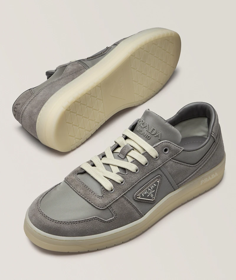 Downtown Re-Nylon & Suede Sneakers